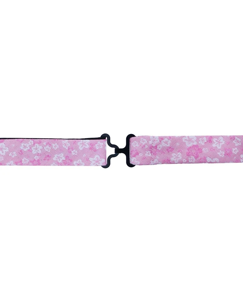 Trafalgar Men's Hanami Cherry Blossom Burst Linen Blend Novelty Bowtie