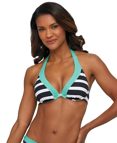 Lascana Women's Striped Underwire Bikini Swimsuit Top Bra Sizing