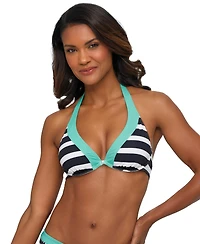 Lascana Women's Striped Underwire Bikini Swimsuit Top Bra Sizing