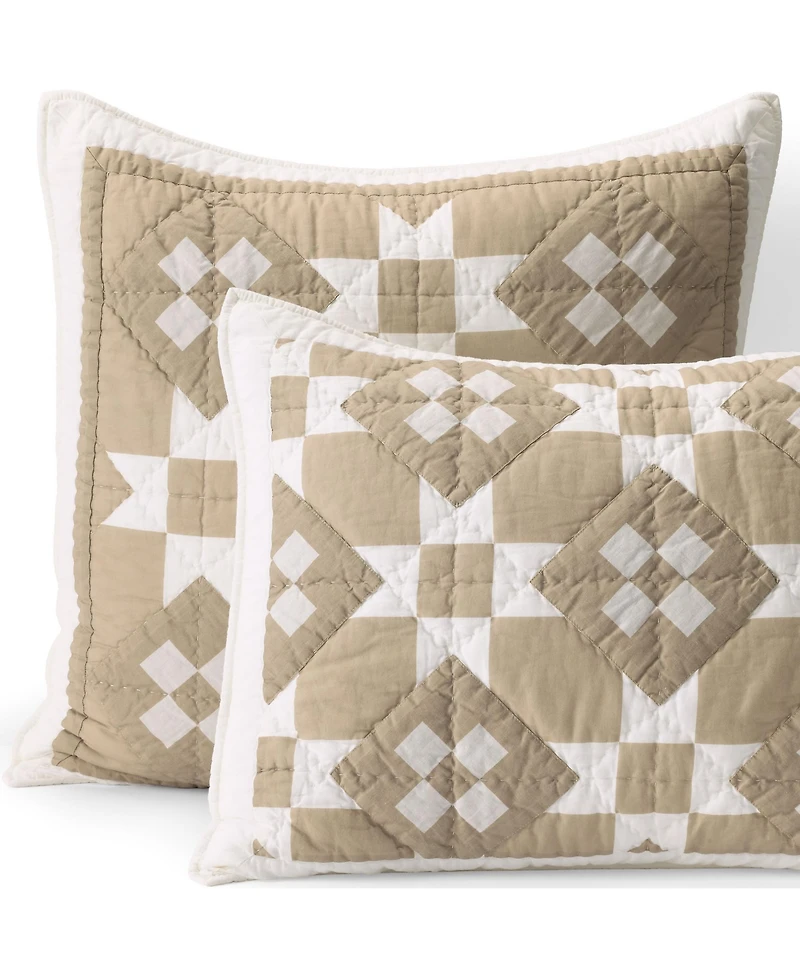 Lands' End Barn Star Quilt Sham