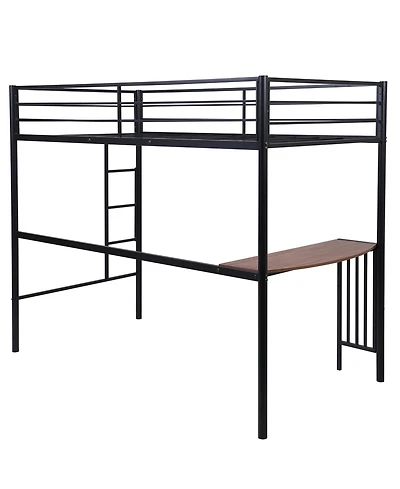 Metal Loft Bed with Desk – Space-Saving Design