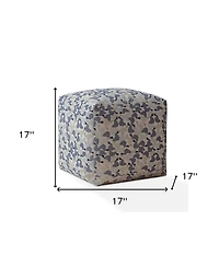 Handcrafted Cotton Turtle Pouf Ottoman for Cozy and Functional Decor