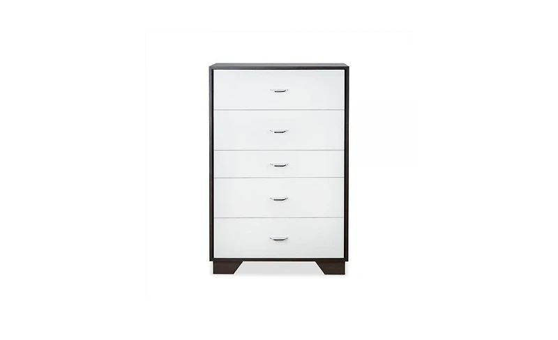 Sturdy Five-Drawer Chest for Closet Bedroom or Guest Room