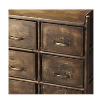 Modern Metal Six-Drawer Dresser for Clothes and Accessories
