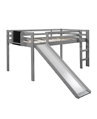 Loft Bed with Slide and Chalkboard – Perfect for Creative Play & Sleep