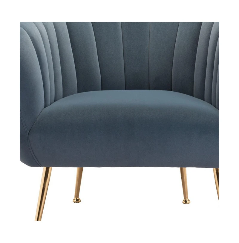 Velvet Tufted Club Chair for Luxurious Living Room or Lounge Seating