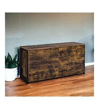 Double Dresser with 6 Drawers – Modern and Functional