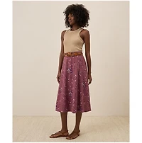 Pact Women's Organic Cotton Fit & Flare Midi Skirt