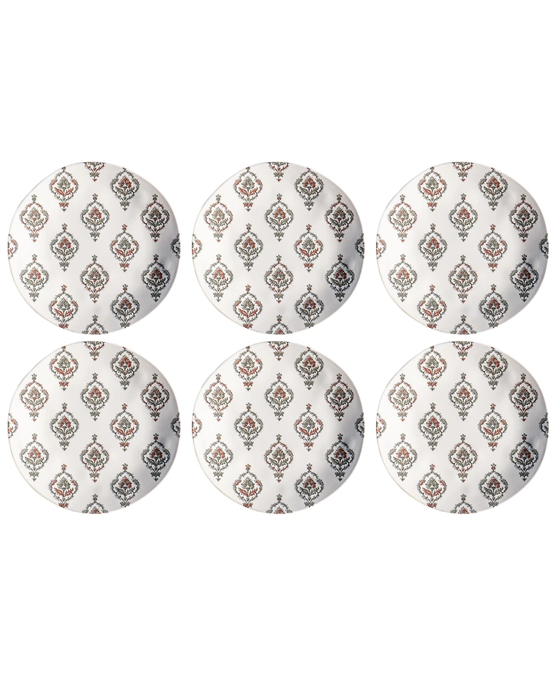 Abode Homewares Kashmir 6-Pc. Dinner Plates, Service For 6