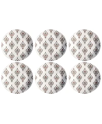 Abode Homewares Kashmir 6-Pc. Dinner Plates, Service For 6