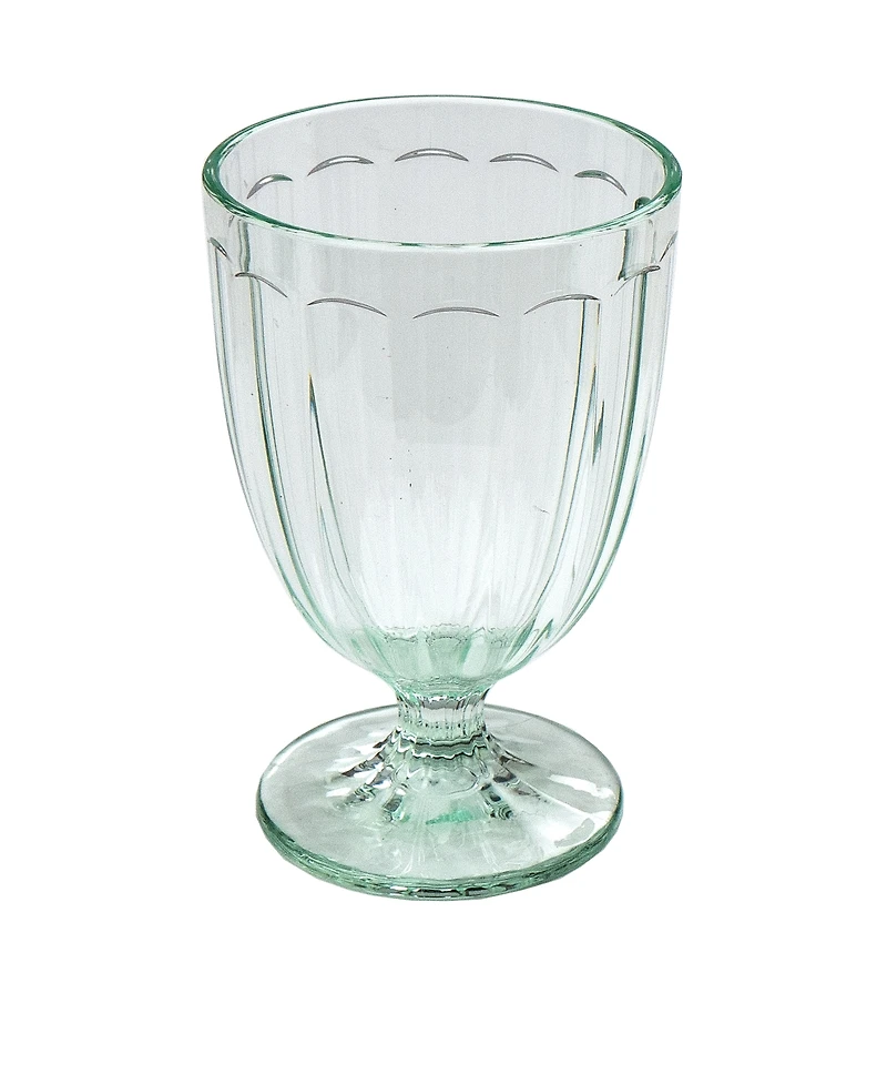 Abode Homewares Simple Scallop Jumbo Glasses, Set of 6