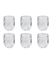 Abode Homewares Talavera Goblet Glasses, Set of 6