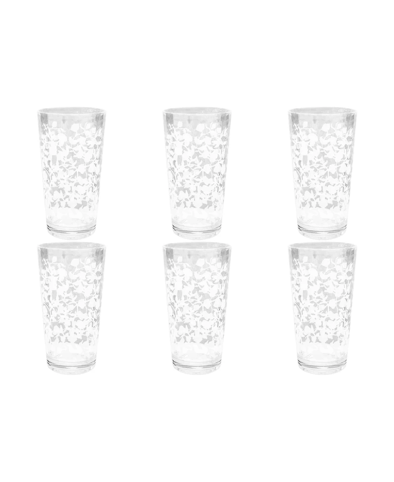 Abode Homewares Stax Optic Twist Double Old Fashioned Glasses, Set of 6