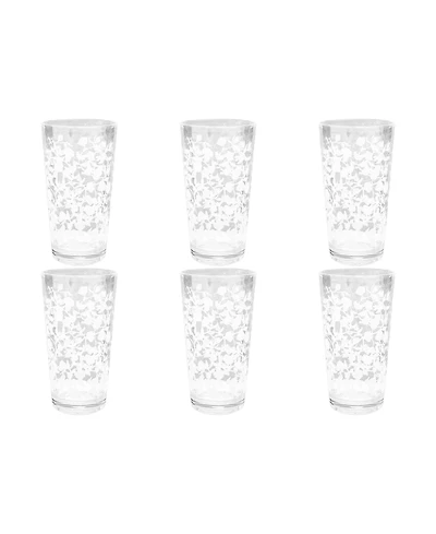 Abode Homewares Stax Optic Twist Double Old Fashioned Glasses, Set of 6