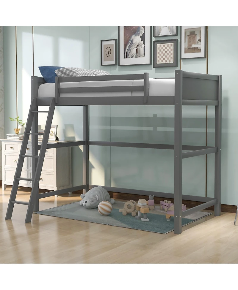 Tall Loft Bed – Sturdy and Modern Elevated Frame