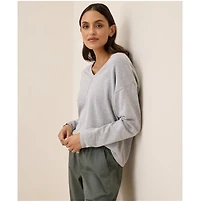 Pact Women's Organic Cotton Classic Fine Knit Relaxed Sweater