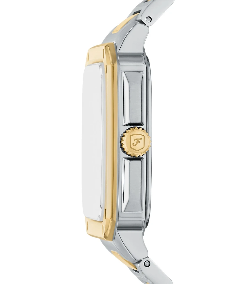 Fossil Men's Crosby Three-Hand Date Two-Tone Stainless-Steel Watch, 42mm