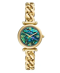 Fossil Women's Carlie Two-Hand Stainless Steel Watch, 28mm
