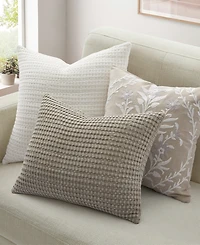 Levtex Mills Waffle Textured Decorative Pillow, 14" x 18"