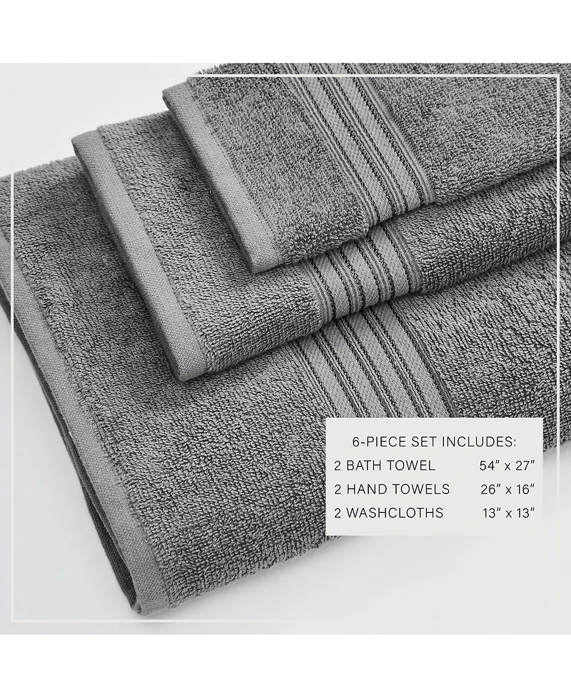 Linery & Co. Quick-Drying Cotton -Piece Bath Towel Set