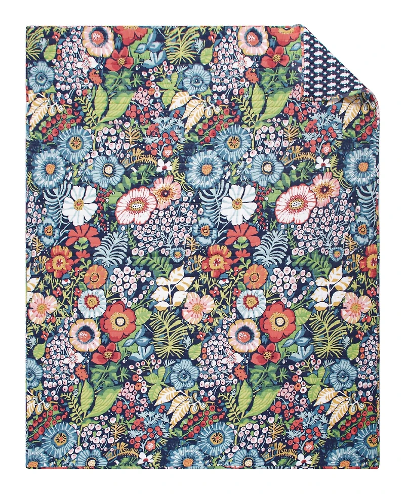 Levtex Night Garden Reversible Quilted Throw, 50" x 60"
