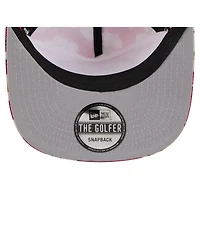 New Era Men's Scarlet San Francisco 49ers Adventure Pattern Golfer Snapback Hat