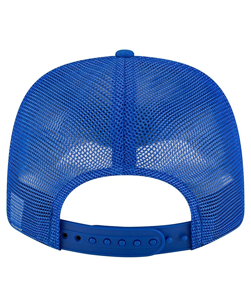 New Era Men's Blue Seattle Sounders Fc Labeled 9SEVENTY Trucker Stretch-Snap Adjustable Hat
