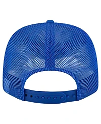 New Era Men's Blue Seattle Sounders Fc Labeled 9SEVENTY Trucker Stretch-Snap Adjustable Hat