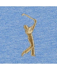 Peter Millar Women's Light Blue The Players Melange Raglan Perth Quarter-Zip Top