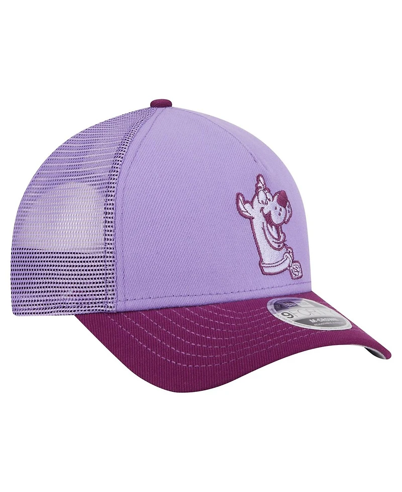 New Era Men's Purple Scooby-Doo Tonal 9FORTY Adjustable Trucker Hat
