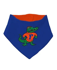 Mitchell & Ness Baby Boys and Girls Royal Florida Gators Bodysuit, Bib Bootie, Set of 3