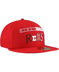 New Era Men's Red Cincinnati Reds Ransom 59FIFTY Hat
