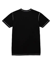 Mitchell & Ness Men's Black Los Angeles Lakers Hardwood Classics Contrast 2K Graphic T-Shirt