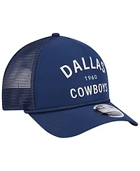New Era Men's Navy Dallas Cowboys Active Minimalist M-Crown A-Frame 9FORTY Adjustable Hat