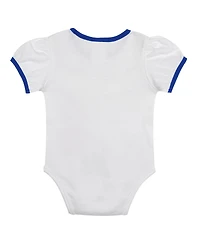 Outerstuff Newborn 3-Piece White/Royal Philadelphia Phillies Sweet Catcher Bodysuit, Headband and Skirt Set