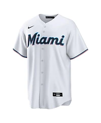 Nike Men's Sandy Alcantara White Miami Marlins Replica Player Jersey