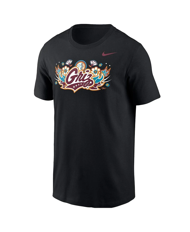 Nike Men's Black Montana Grizzlies Core Cotton T-Shirt