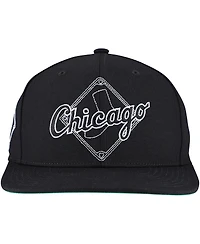 Mitchell & Ness Men's Black Chicago White Sox Double Up Snapback Hat
