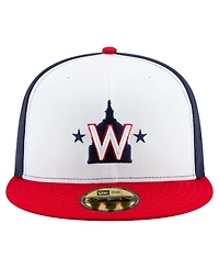 New Era Men's White/Navy/Red Washington Nationals 20th Anniversary 59FIFTY Hat