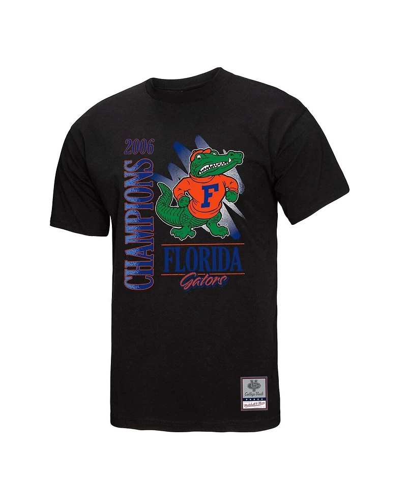 Mitchell & Ness Men's Black Florida Gators Retro Brush Mineral Wash T-Shirt