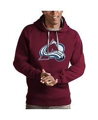 Antigua Men's Burgundy Colorado Avalanche Logo Victory Pullover Hoodie