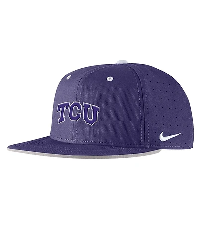 Nike Men's Purple Tcu Horned Frogs On-Field True Performance Baseball Fitted Hat