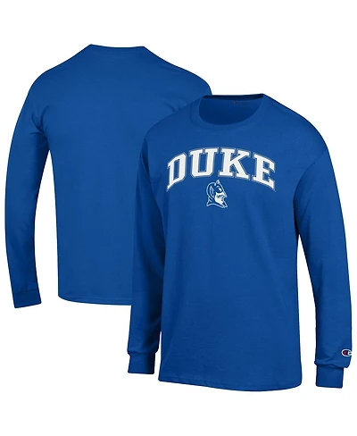 Champion Men's Royal Duke Blue Devils Arch Over Logo Long Sleeve T-Shirt