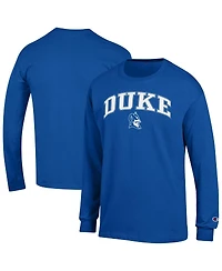 Champion Men's Royal Duke Blue Devils Arch Over Logo Long Sleeve T-Shirt