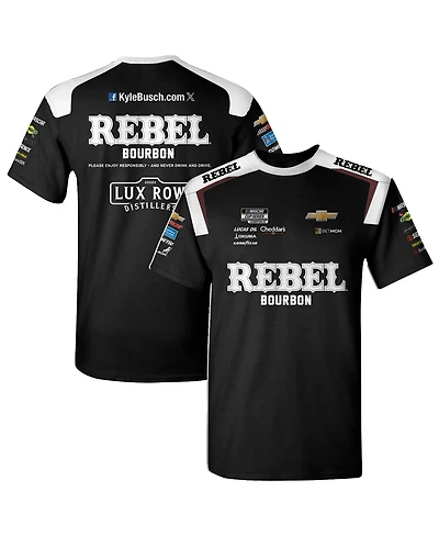 Richard Childress Racing Team Collection Men's Black Kyle Busch Rebel Bourbon Uniform T-Shirt