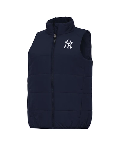 Antigua Women's Navy New York Yankees Experience Full-Zip Vest