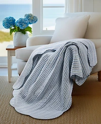 Levtex Martha Stripe Reversible Quilted Throw, 50" x 60"