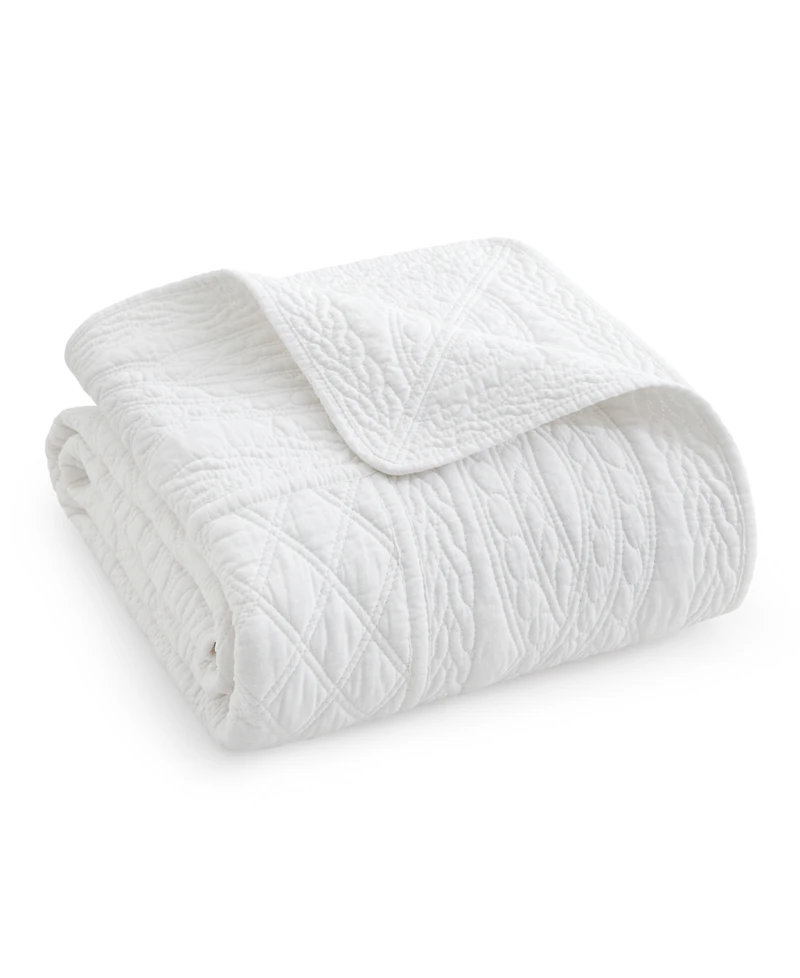Levtex Ballou Enzyme Washed Quilted Throw, 50" x 60"