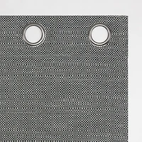 Sarasi Contrast Tweed Magnetic Closure 100% Blackout Grommet Curtain Panel