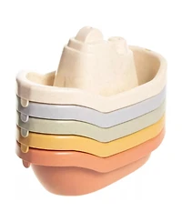 Sperric Toddler 5 Pcs Floating Boat Bath Toys Toddlers, Mold-Free Bath Toy Set for 1-3 Year Old, Water Table Toys, Fun & Educational Bath Toys